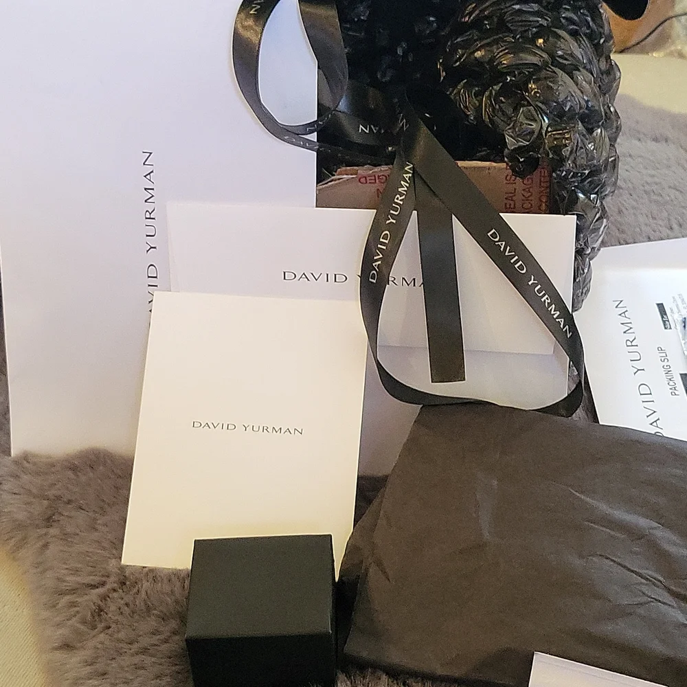 David Yurman Purple Amethyst Wheaton Petite Ring Size 7 - Picture 14 of 16